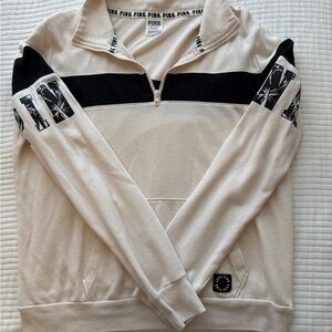 PINK/Womens Cream and Black Sweater